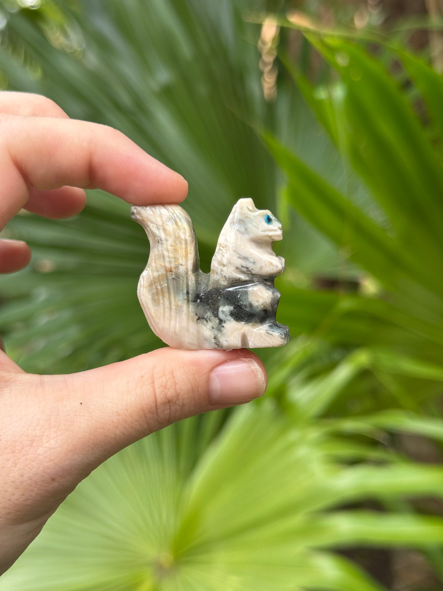 soapstone squirrel carving