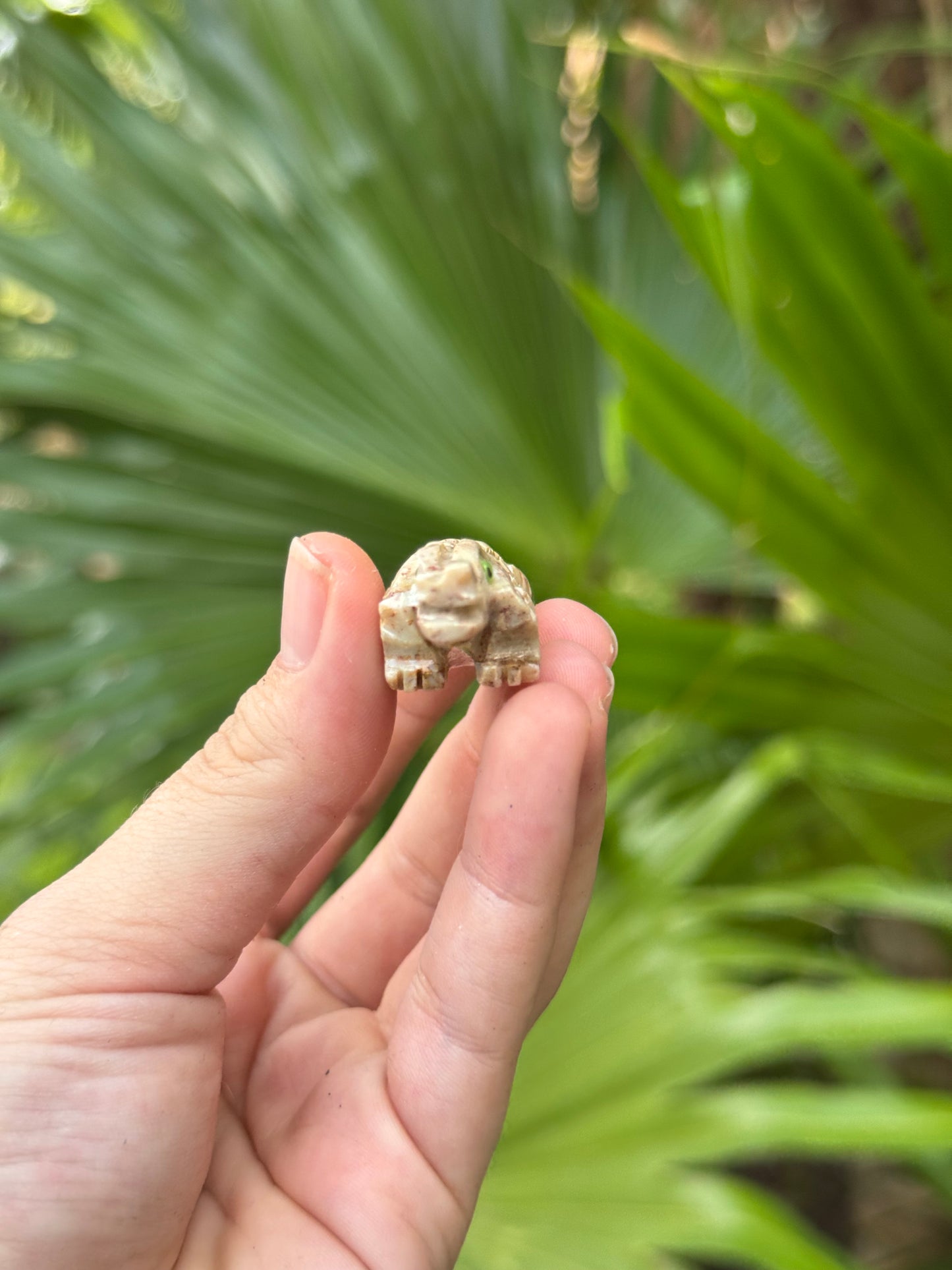 soapstone crocodile carving